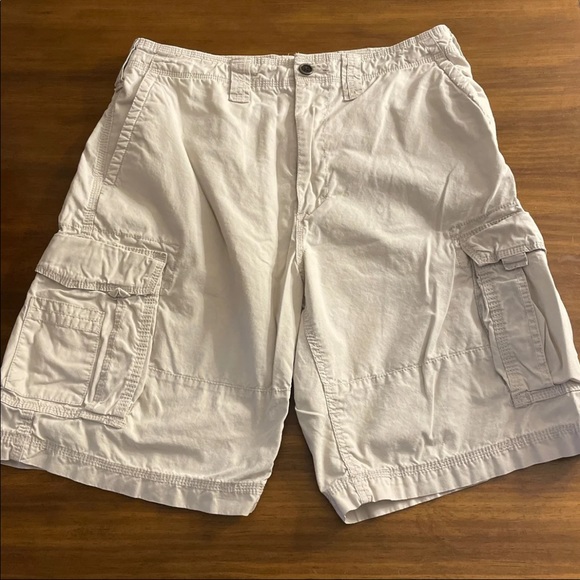 Champs Mens Cargo Shorts Khaki Size 34 